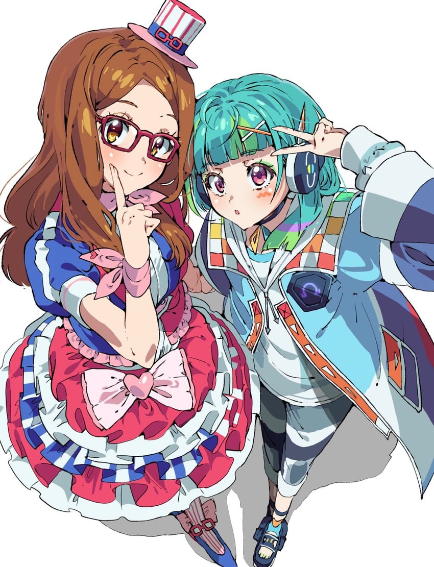 omega auru and akai meganee (pretty series and 2 more) drawn by tsujii_luki