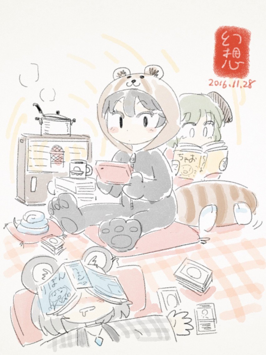 nazrin, houjuu nue, and kasodani kyouko (touhou) drawn by gensoukoumuten