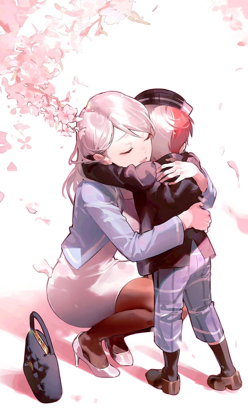 todoroki shoto and todoroki rei (boku no hero academia) drawn by herovvvzzz