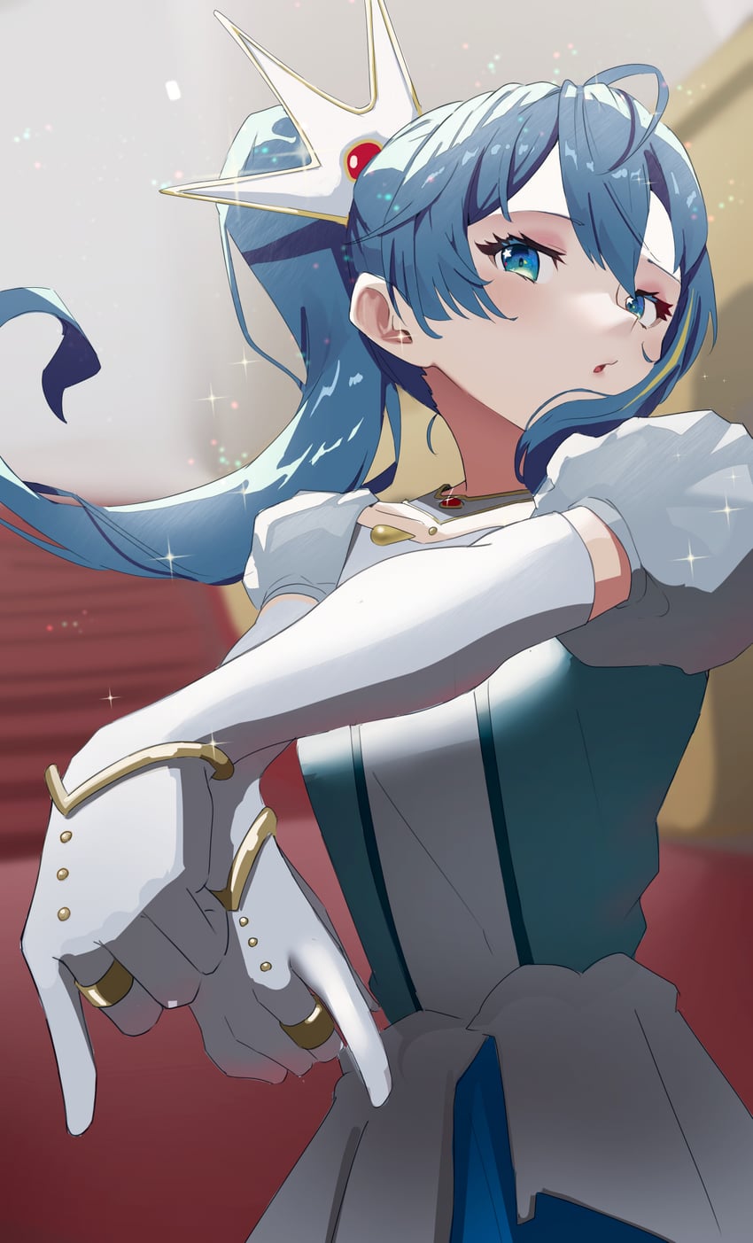 hoshimachi suisei and cinderella (hololive and 1 more) drawn by taachika