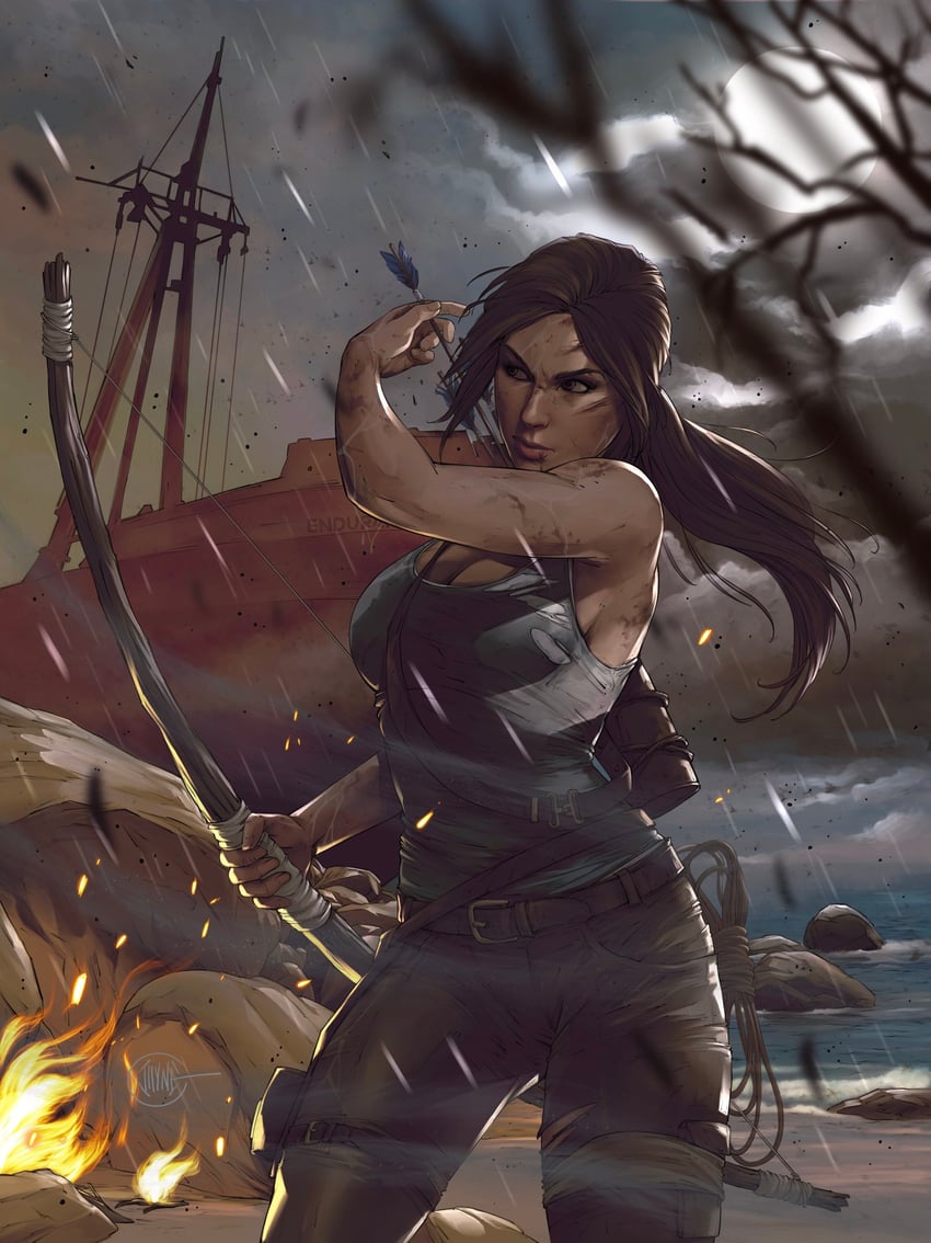 lara croft (tomb raider) drawn by illyne_cosplay
