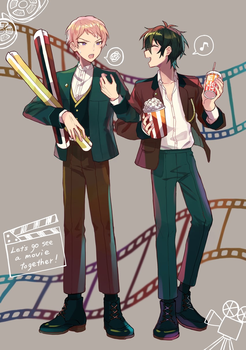 kagehira mika and itsuki shu (ensemble stars!) drawn by wednesday_108