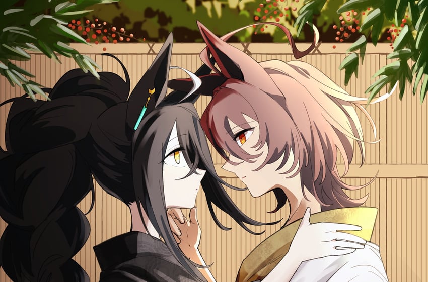 agnes tachyon and manhattan cafe (umamusume) drawn by iwashi_(iwashifurai184)