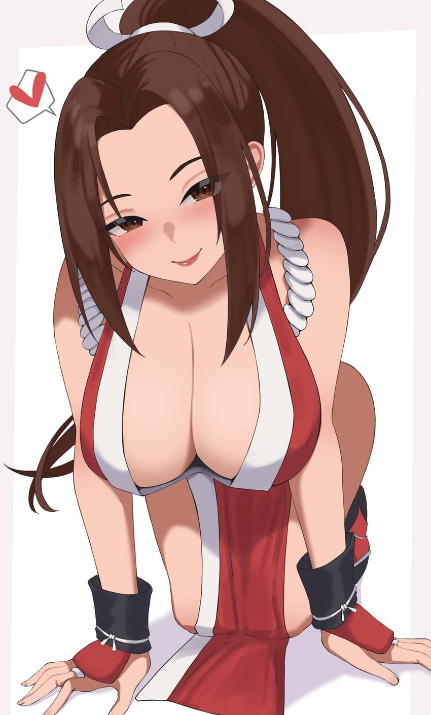 shiranui mai (the king of fighters and 1 more) drawn by wabimochi