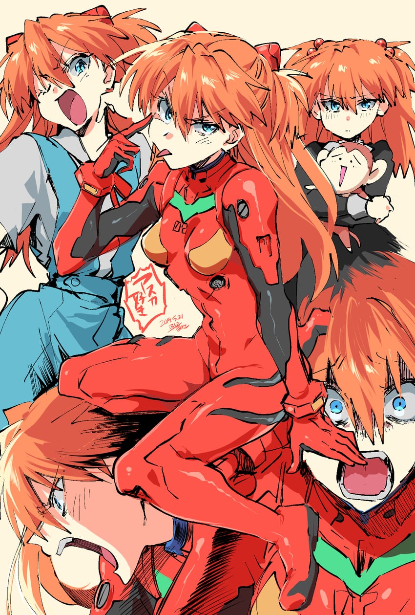 souryuu asuka langley (neon genesis evangelion) drawn by fujita_(umeeda_fuji)
