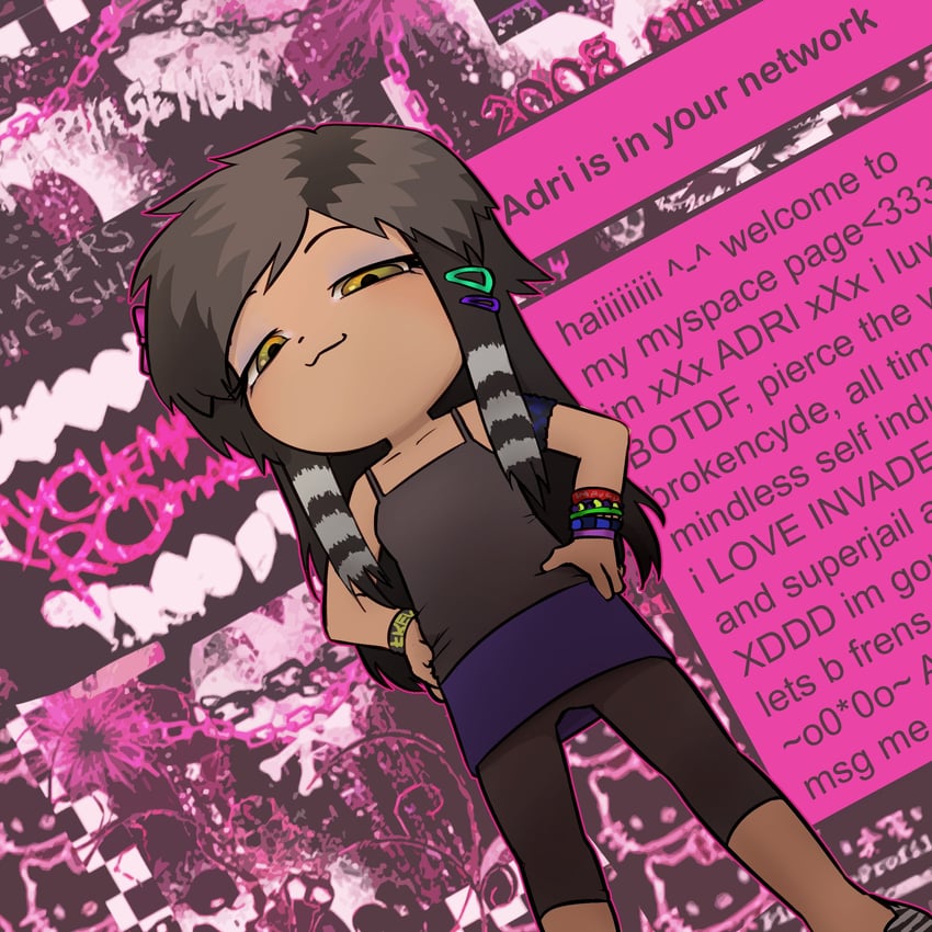 adriana ortega (invader zim and 9 more) drawn by homunculus100