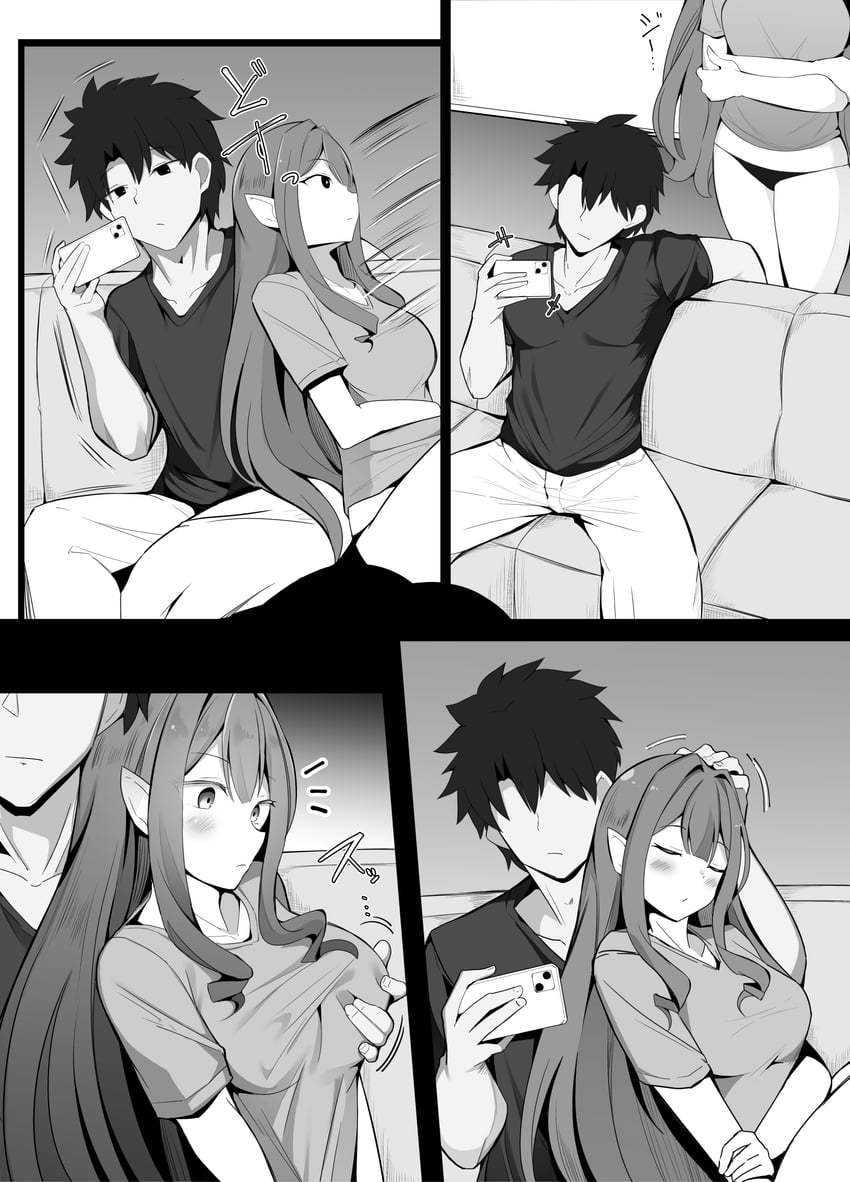 fujimaru ritsuka and baobhan sith (fate and 1 more) drawn by korandamu