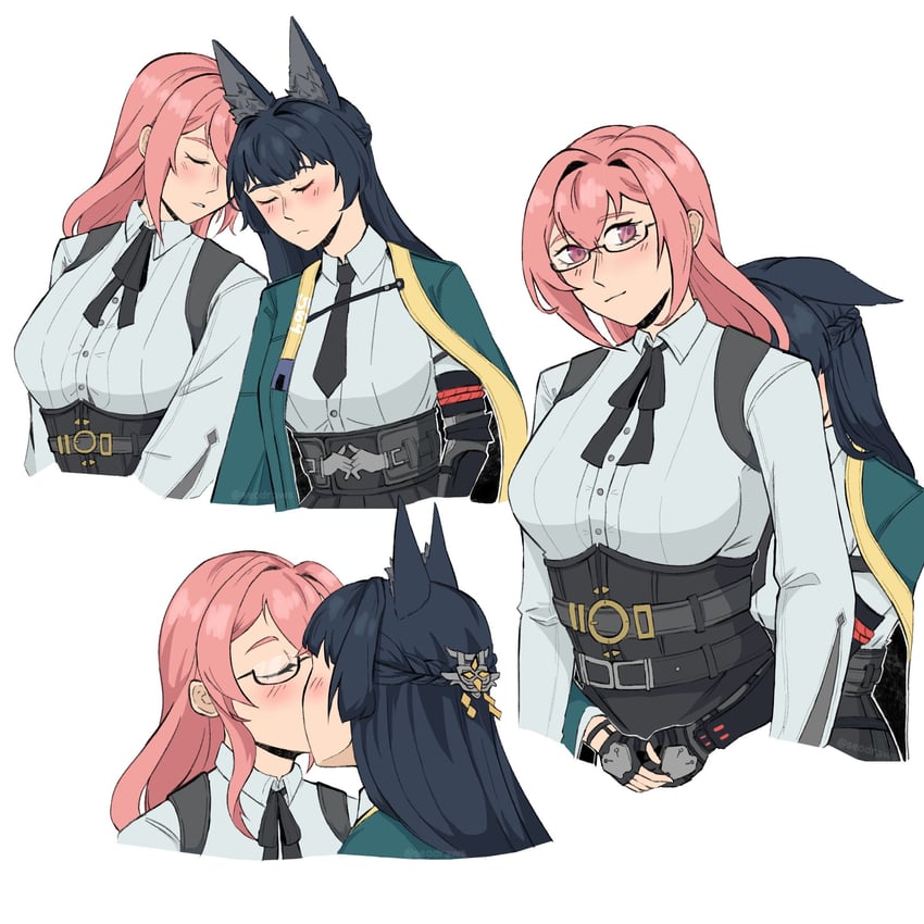 hoshimi miyabi and tsukishiro yanagi (zenless zone zero) drawn by seodraws