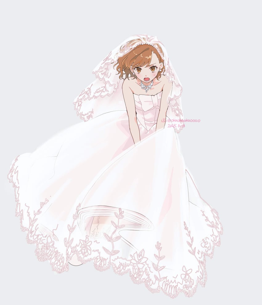 misaka mikoto (toaru majutsu no index and 1 more) drawn by okaokaokaoooo
