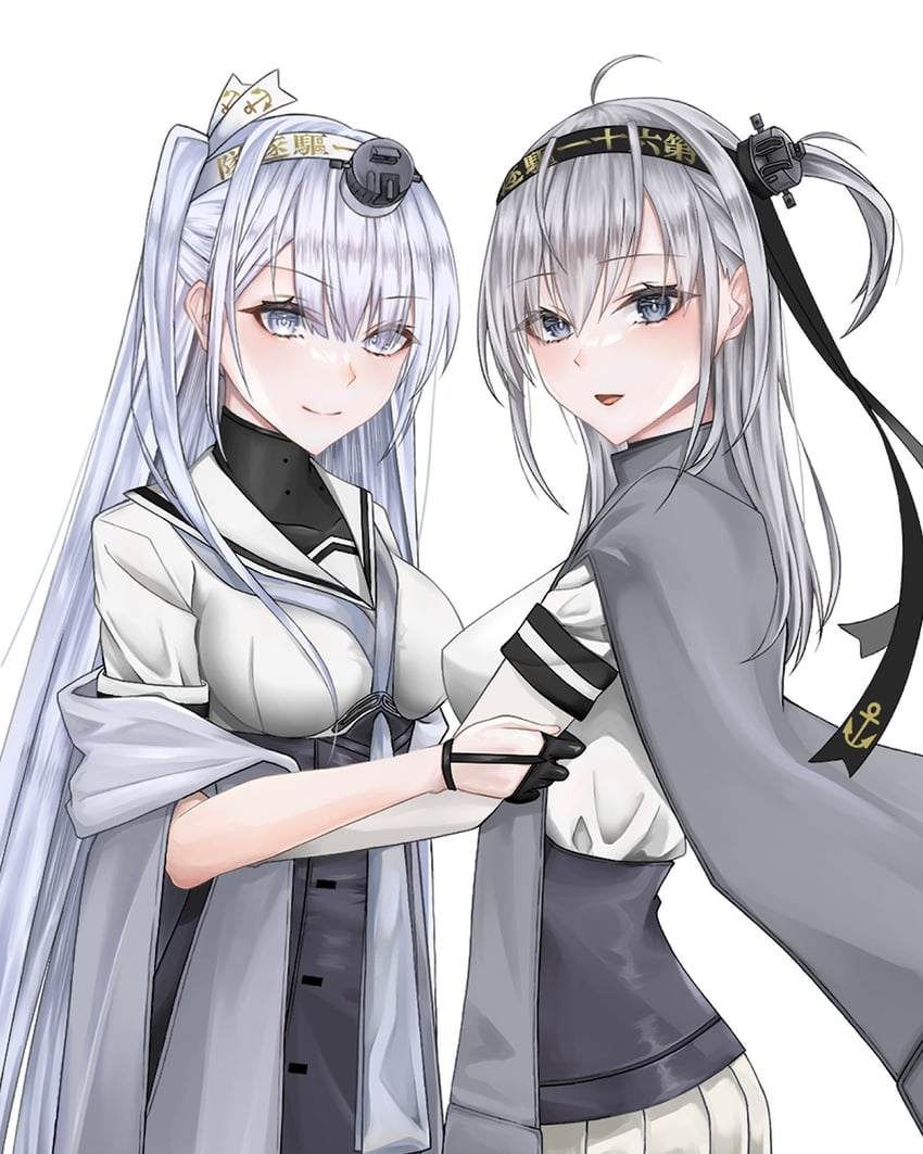 suzutsuki and fuyutsuki (kantai collection) drawn by iori_noma