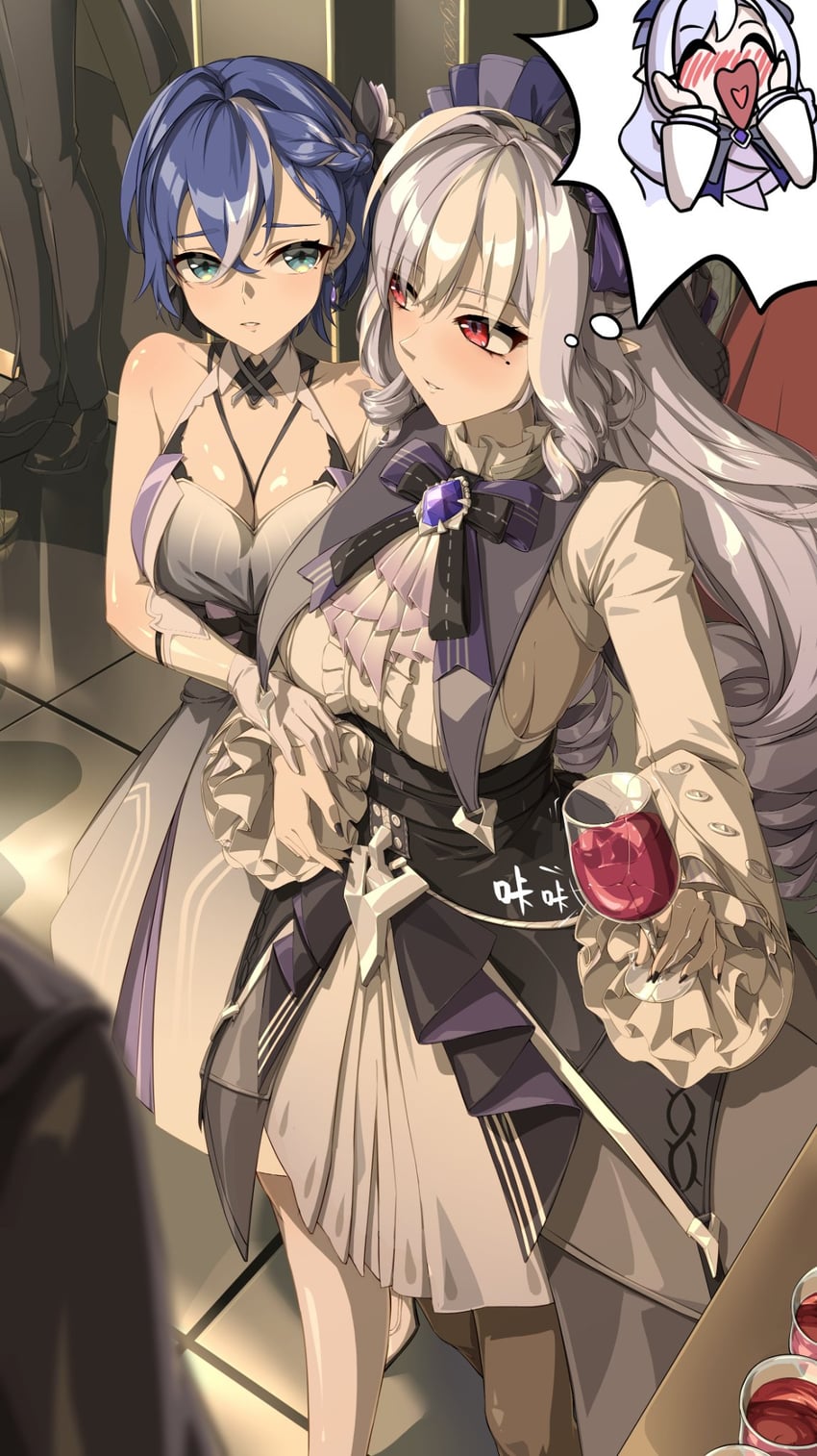 belle and vivian banshee (zenless zone zero) drawn by yan_(unicorn404)
