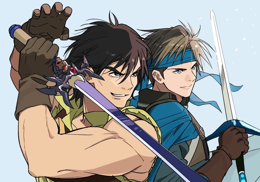 flik and viktor (gensou suikoden and 1 more) drawn by nocchan_chicchi