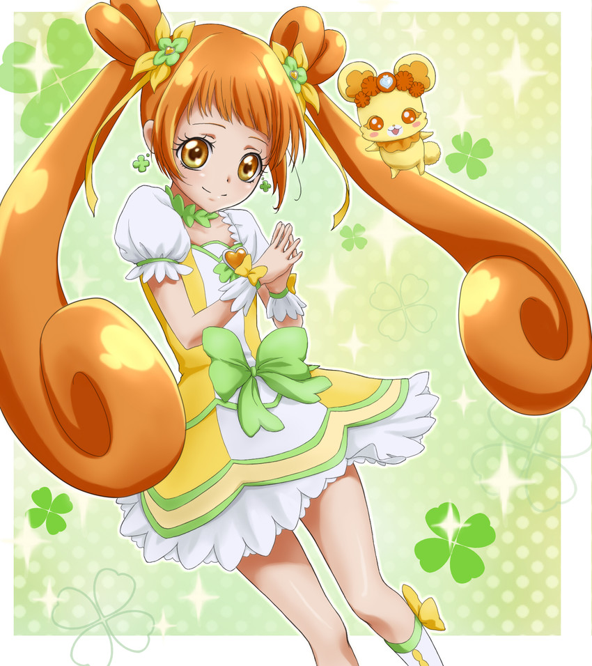 yotsuba alice, cure rosetta, and rance (precure and 1 more) drawn by mizuha_(mzhzn)