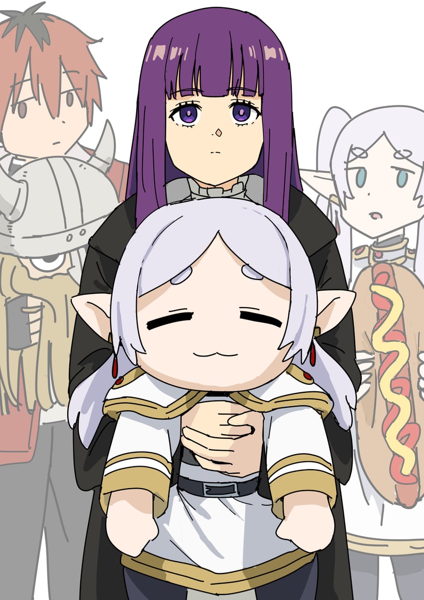frieren, fern, stark, and eisen (sousou no frieren) drawn by tenten_(chan4545)