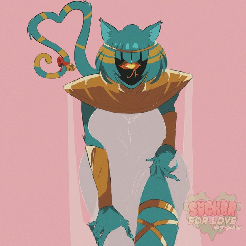 bastet and nyanlathotep (cthulhu mythos and 1 more) drawn by chromatosedev