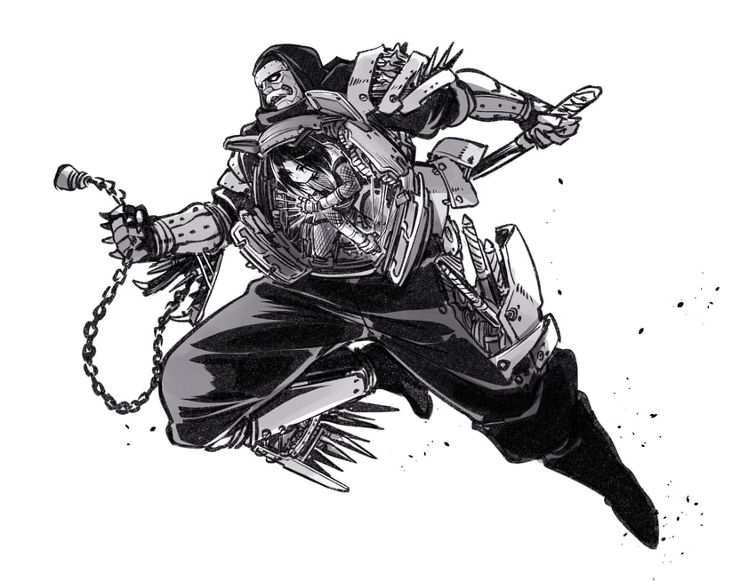 kougetsu shinzou and kougetsu (original) drawn by kato_takuji