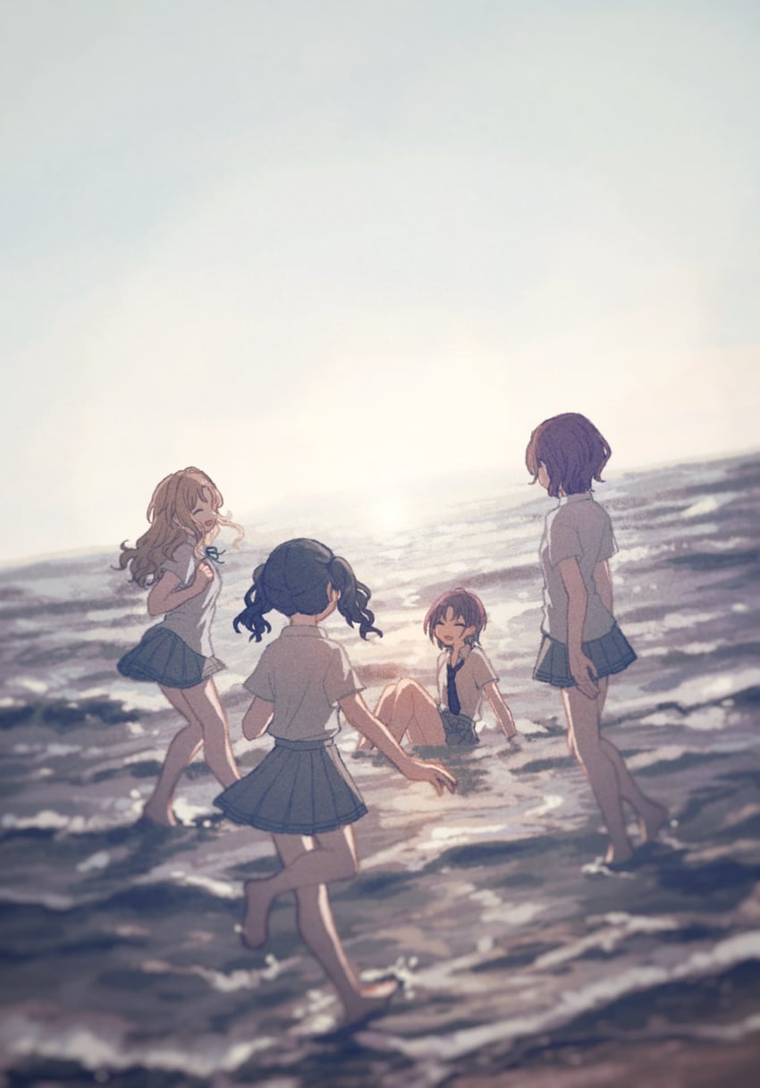 higuchi madoka, asakura toru, fukumaru koito, and ichikawa hinana (idolmaster and 1 more) drawn by nonaprev