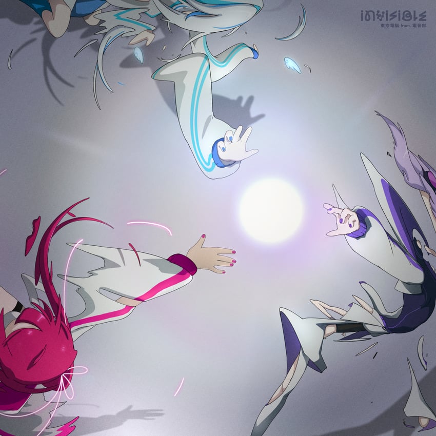 neneruneru, yanami rain, and kanou hikari (denonbu) drawn by yonezawa_shu