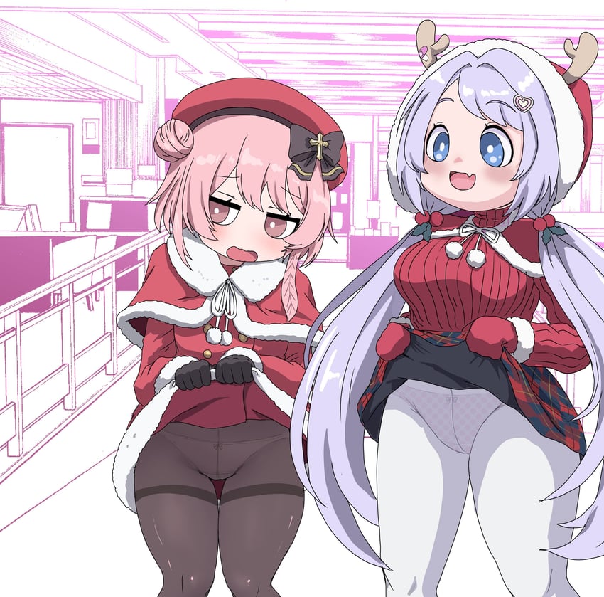 serina and hanae (blue archive) drawn by fukuro_(fxxk_law)