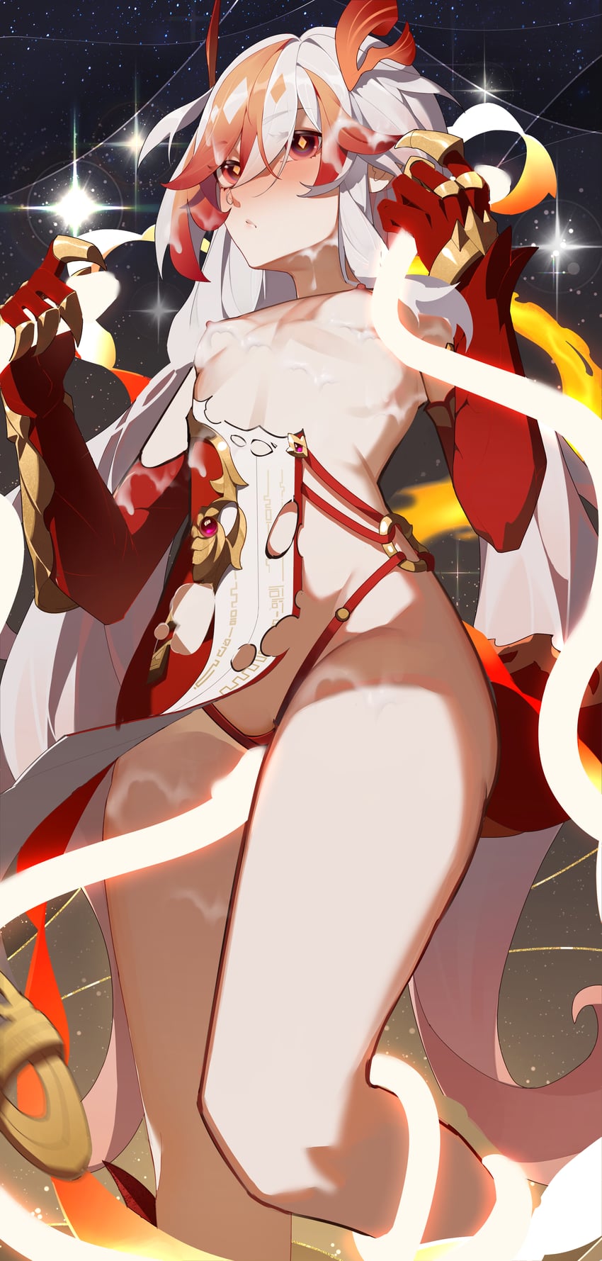 fu hua (honkai and 1 more) drawn by jinjide_shaonian