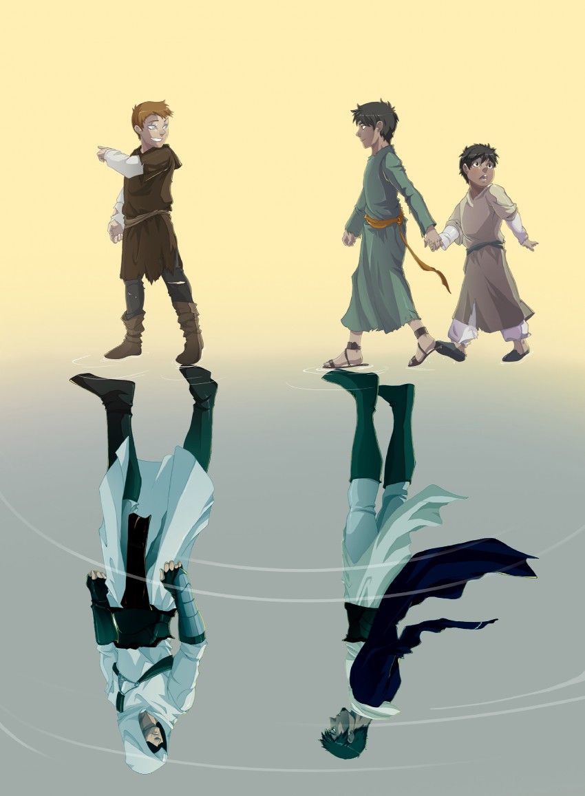 altair ibn la-ahad, malik al-sayf, and kadar al-sayf (assassin's creed) drawn by daltucia
