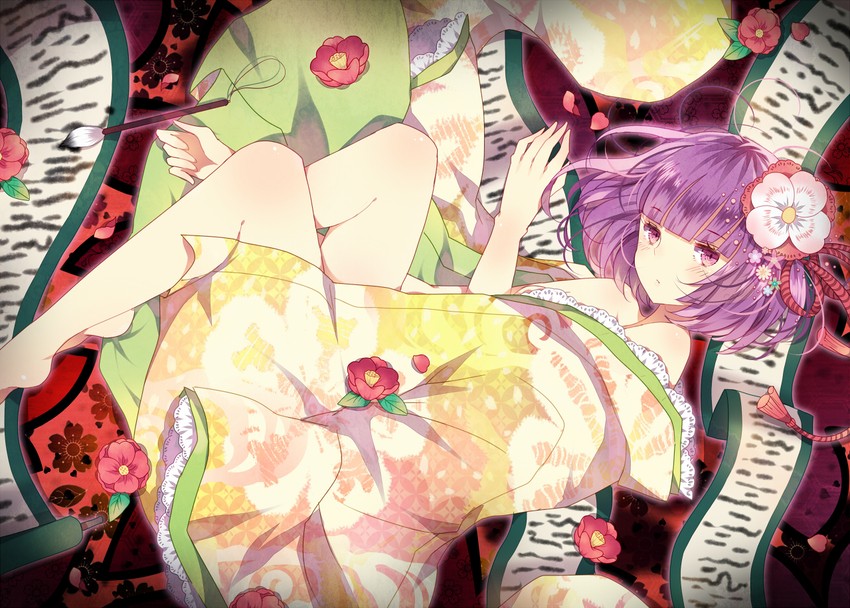 hieda no akyuu (touhou and 2 more) drawn by domotolain