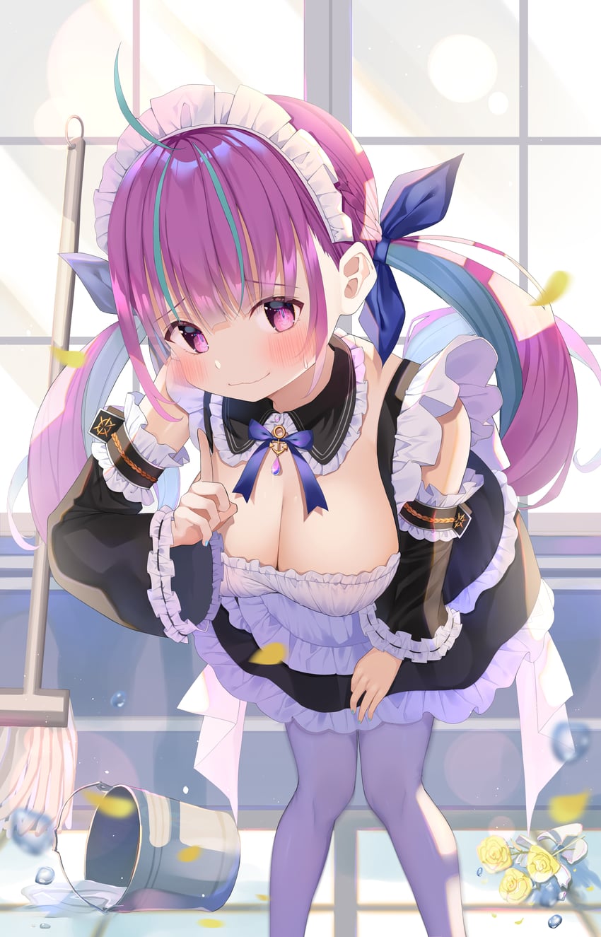 minato aqua (hololive and 1 more) drawn by shokorate