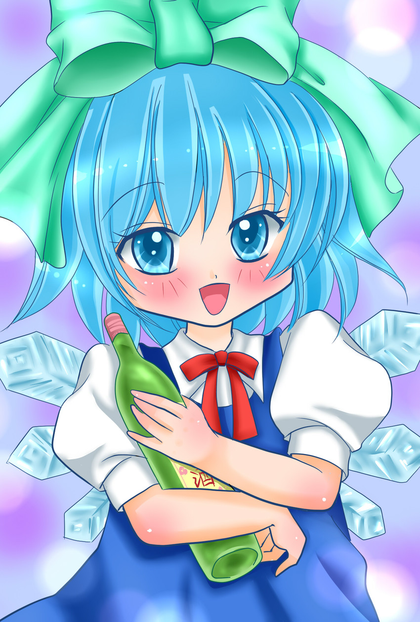 cirno (touhou) drawn by yuzuna99