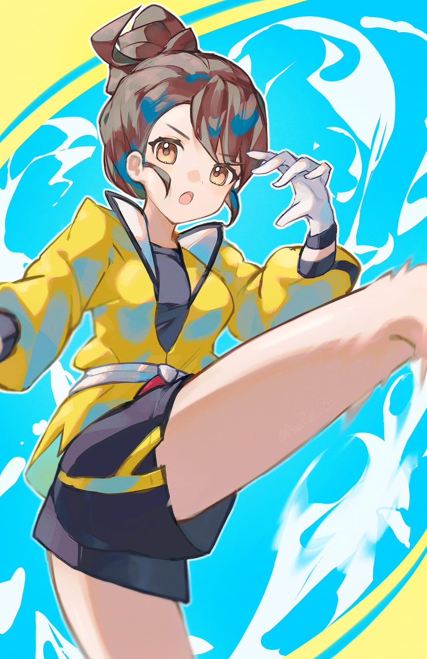 gloria (pokemon and 1 more) drawn by asatte_3z