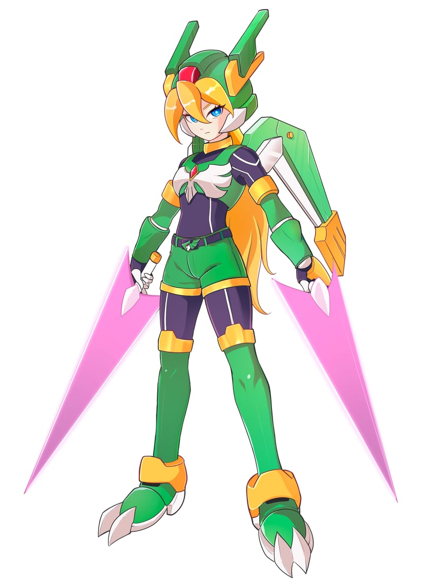 ciel and model h (mega man and 2 more) drawn by uta_guipiy