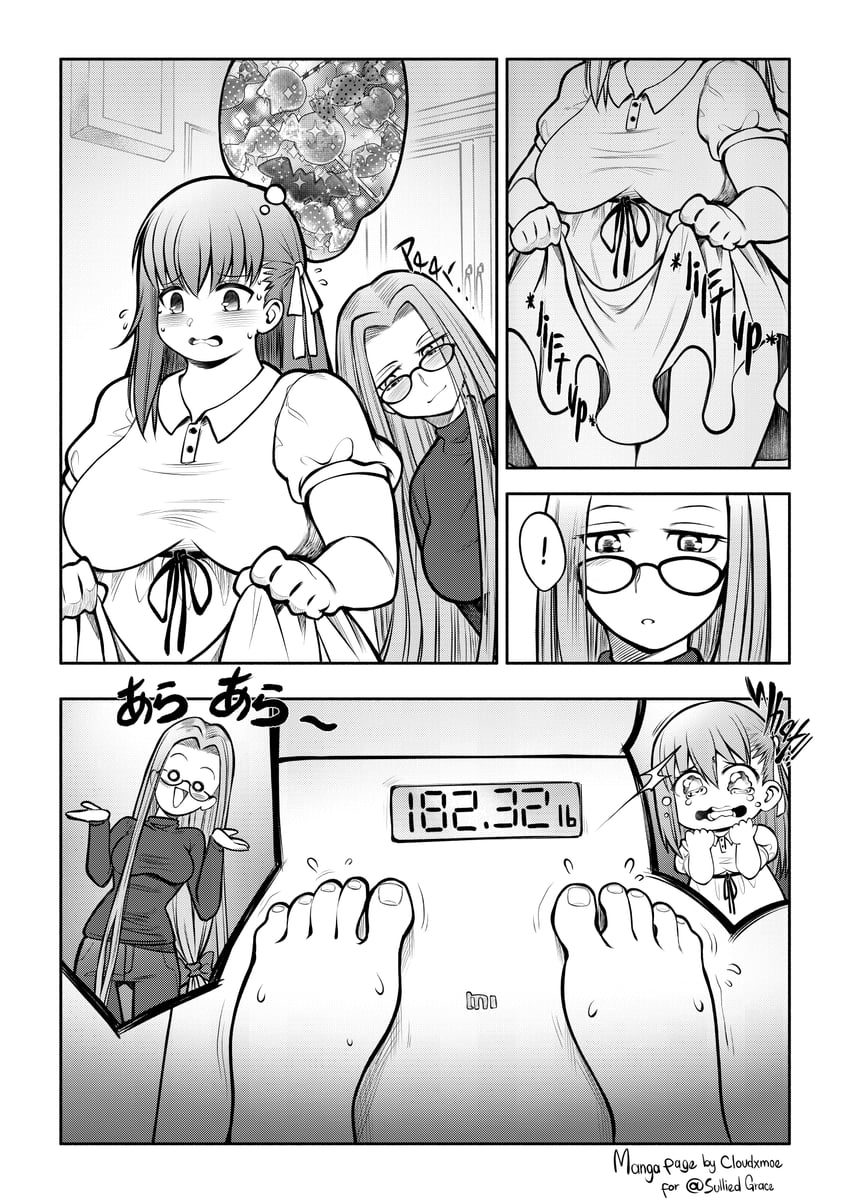 matou sakura and medusa (fate and 1 more) drawn by cloudxmoe