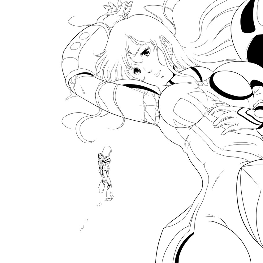 maximilian jenius and millia jenius (macross and 1 more) drawn by waeba_yuusee