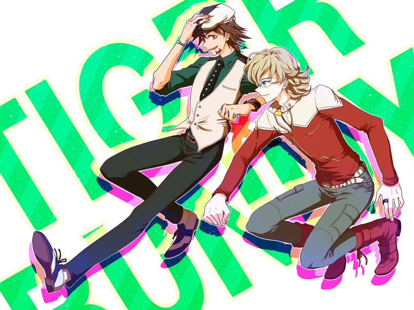 barnaby brooks jr. and kaburagi t. kotetsu (tiger & bunny) drawn by amehote