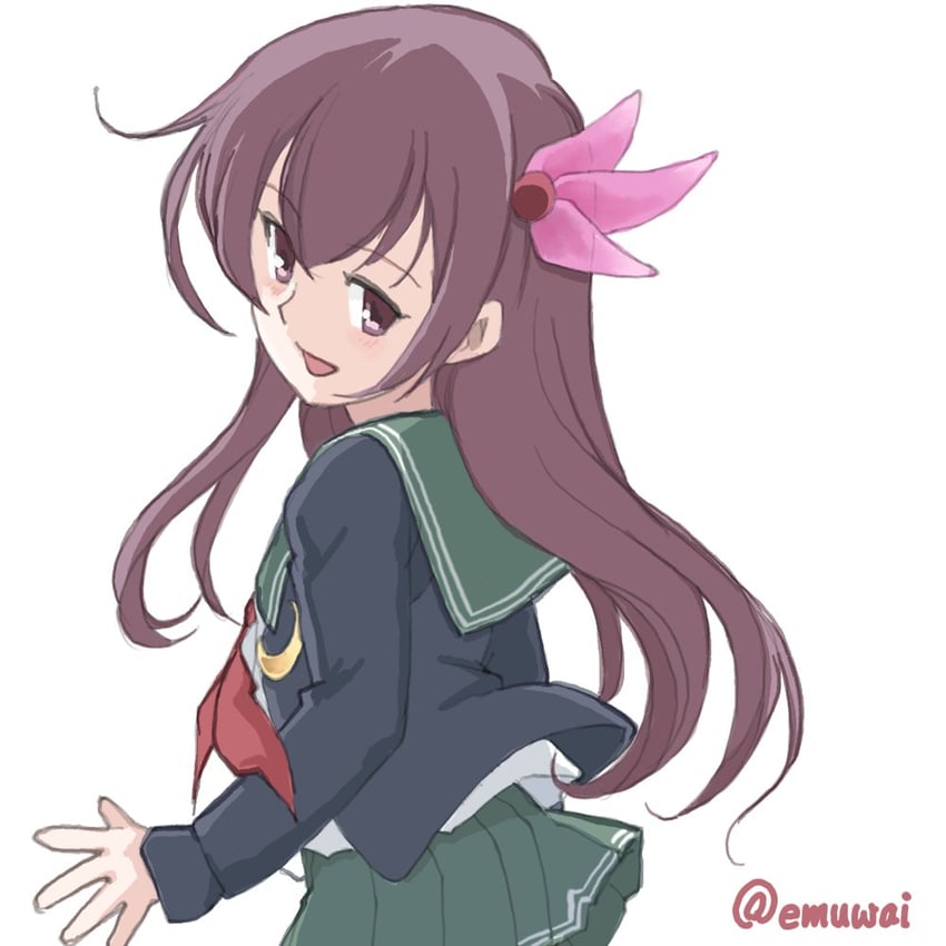 kisaragi and kisaragi kai ni (kantai collection) drawn by emuwai