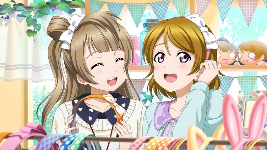 minami kotori and koizumi hanayo (love live! and 2 more)