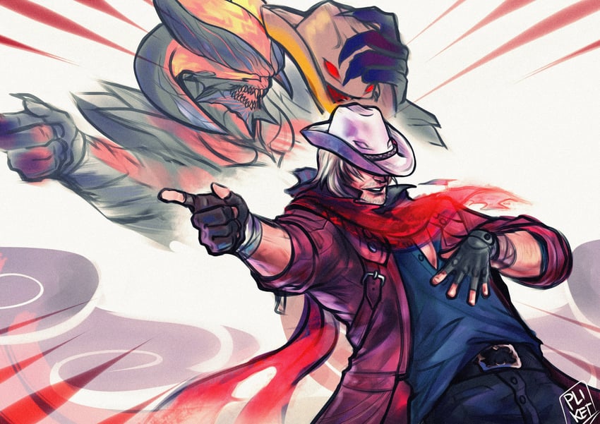 dante and michael jackson (jojo no kimyou na bouken and 2 more) drawn by tazahan