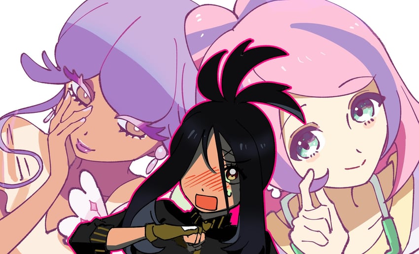 miriam, dendra, and tulip (pokemon and 1 more) drawn by mmmi686