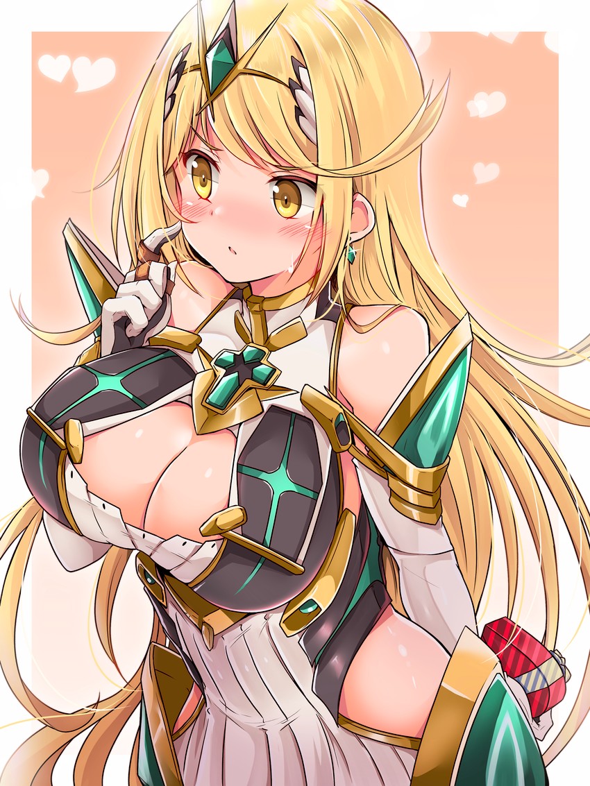 mythra (xenoblade chronicles and 1 more) drawn by kurokaze_no_sora
