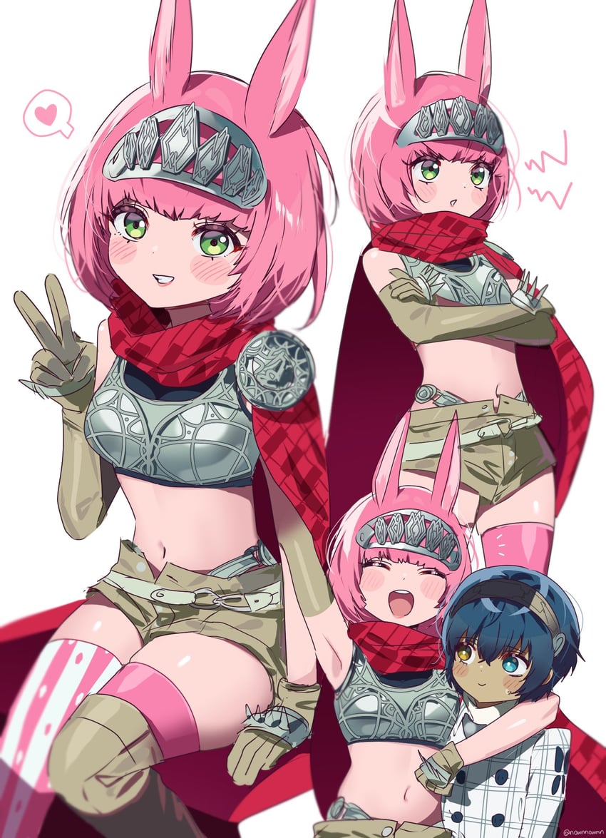 protagonist and catherina (metaphor: refantazio) drawn by nownnownn