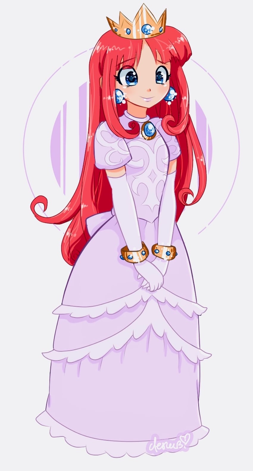 princess shokora (wario land and 1 more) drawn by dezowo