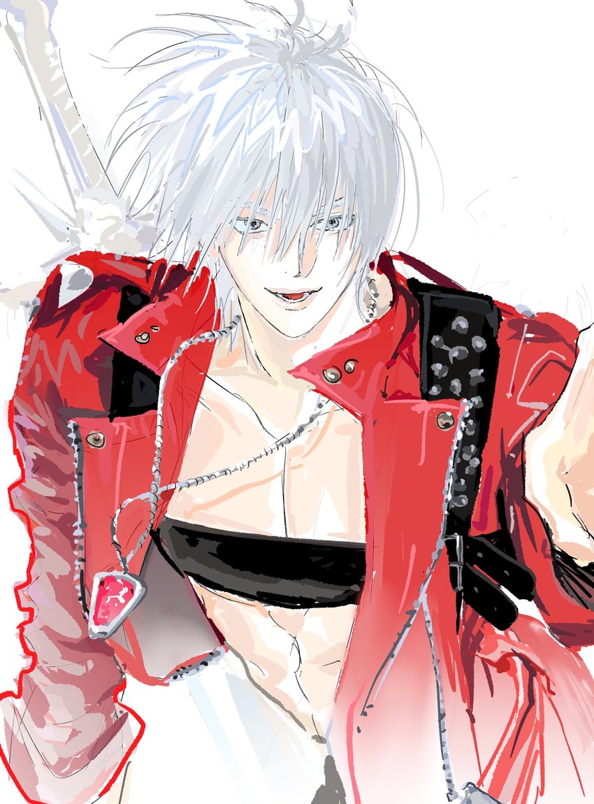 dante (devil may cry and 1 more) drawn by murata_tefu