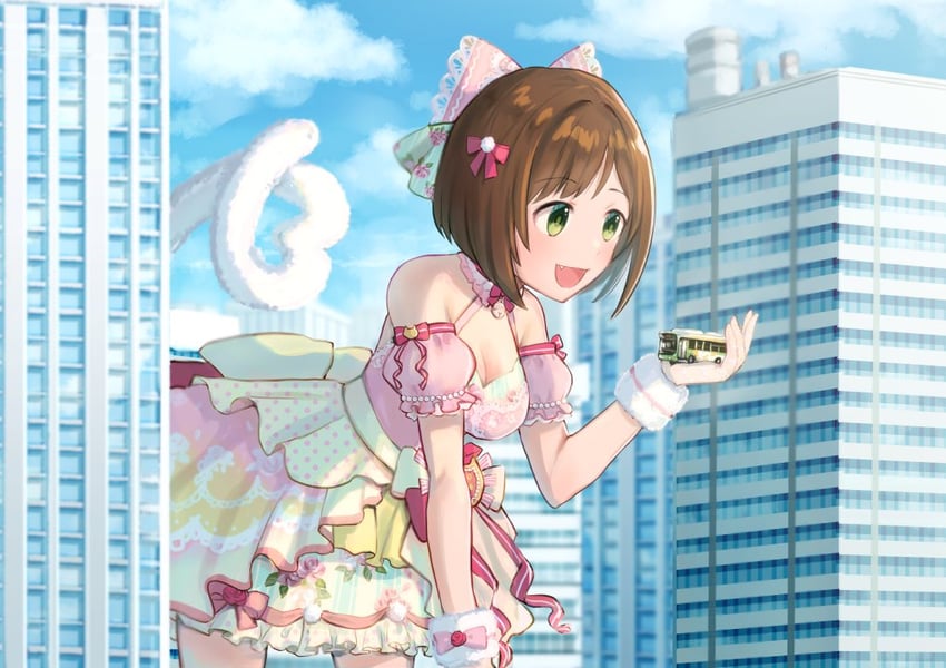 maekawa miku (idolmaster and 1 more) drawn by tori_ririisu