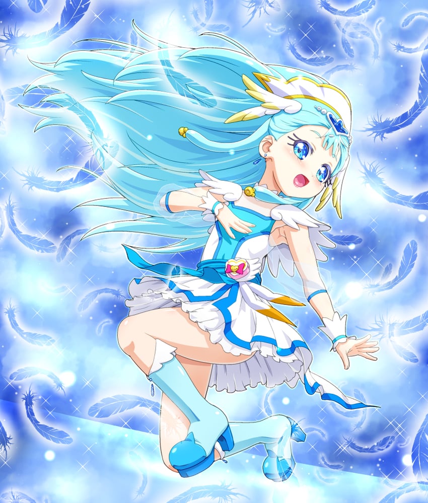 yakushiji saaya and cure ange (precure and 1 more) drawn by kohsaka_jun