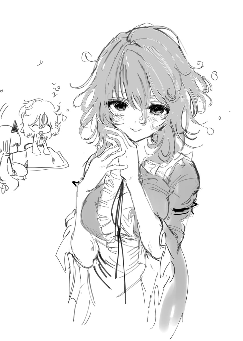 konpaku youmu and saigyouji yuyuko (touhou) drawn by sesmkun