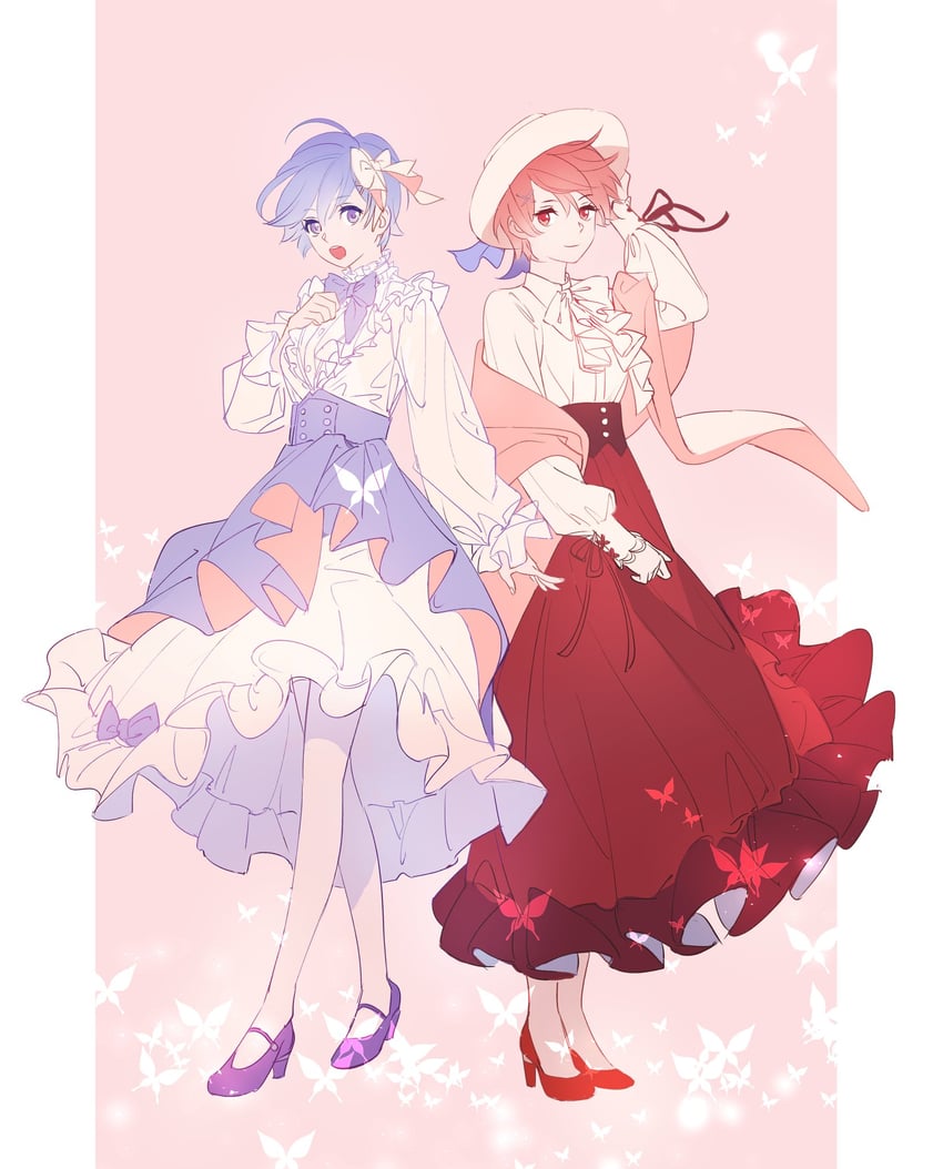 rem and ram (re:zero kara hajimeru isekai seikatsu) drawn by fndlwm_re