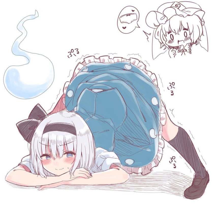 konpaku youmu and saigyouji yuyuko (touhou) drawn by otowa_(otoha4634)