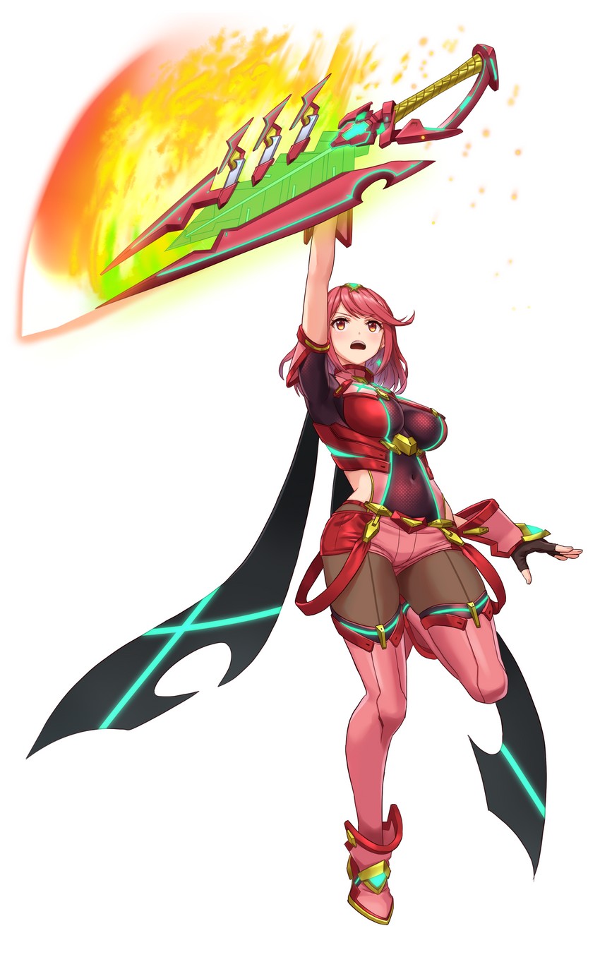 pyra (xenoblade chronicles and 2 more) drawn by shouhei