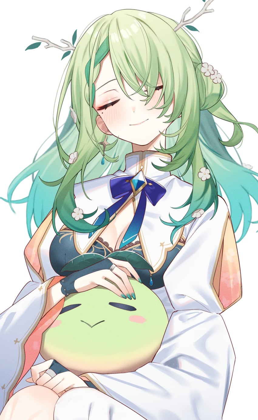 ceres fauna and sapling (hololive and 1 more) drawn by aotake_iro