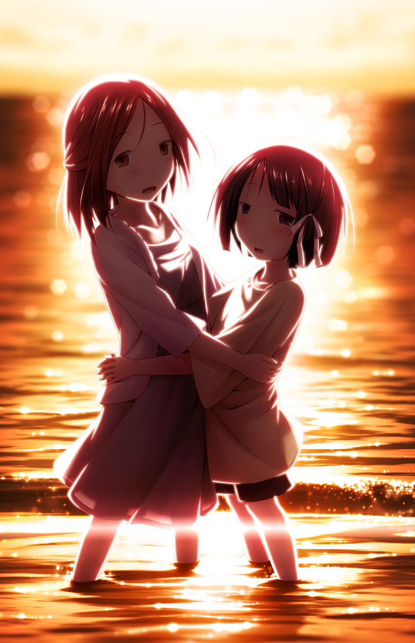 fujimiya kaori and yamagishi saki (isshuukan friends) drawn by ogata