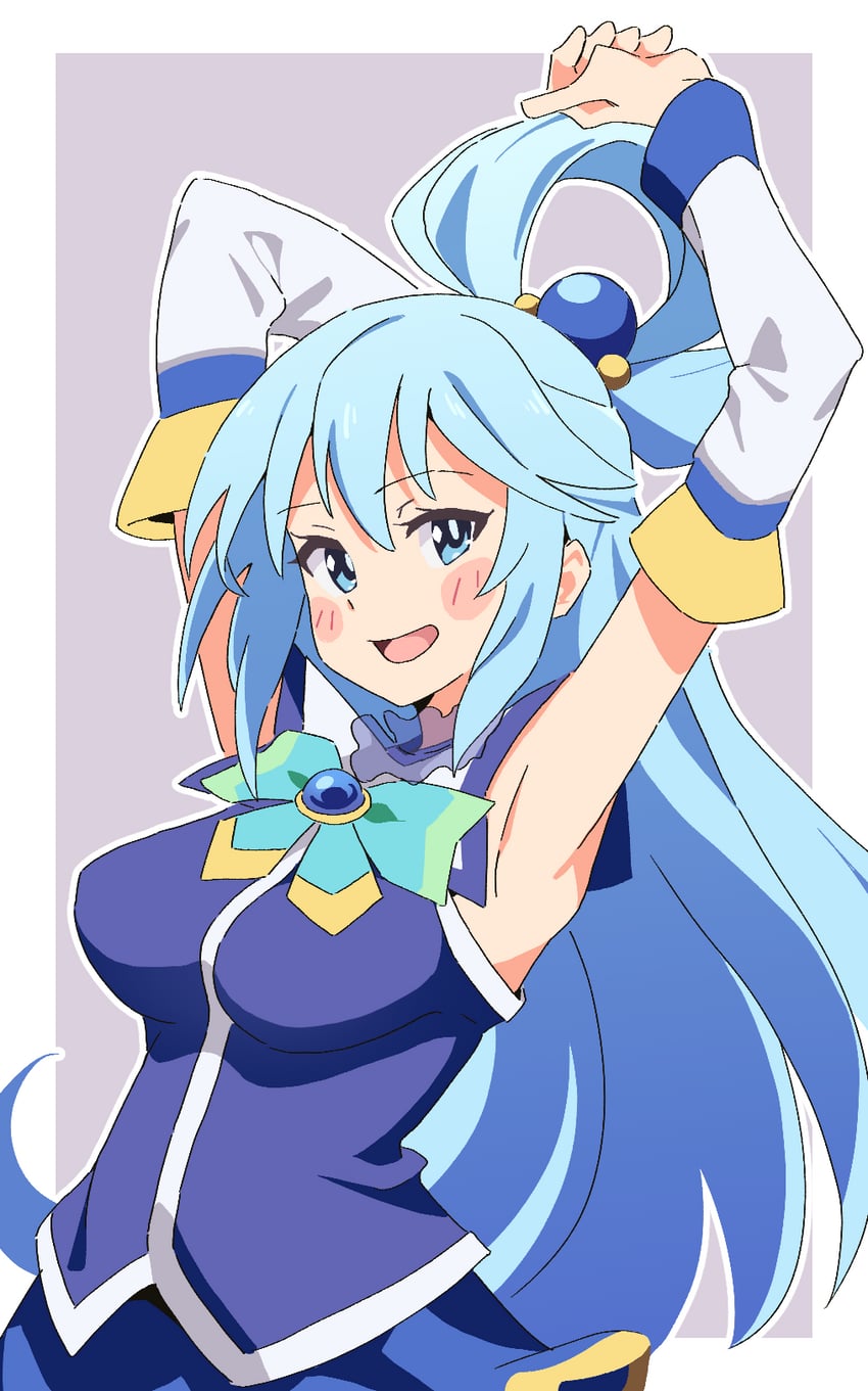 aqua (kono subarashii sekai ni shukufuku wo!) drawn by noyama_takenoko